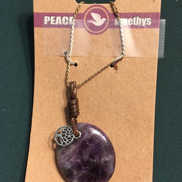 Peace Amethys Necklace or Keychain - Picture 3 of 7